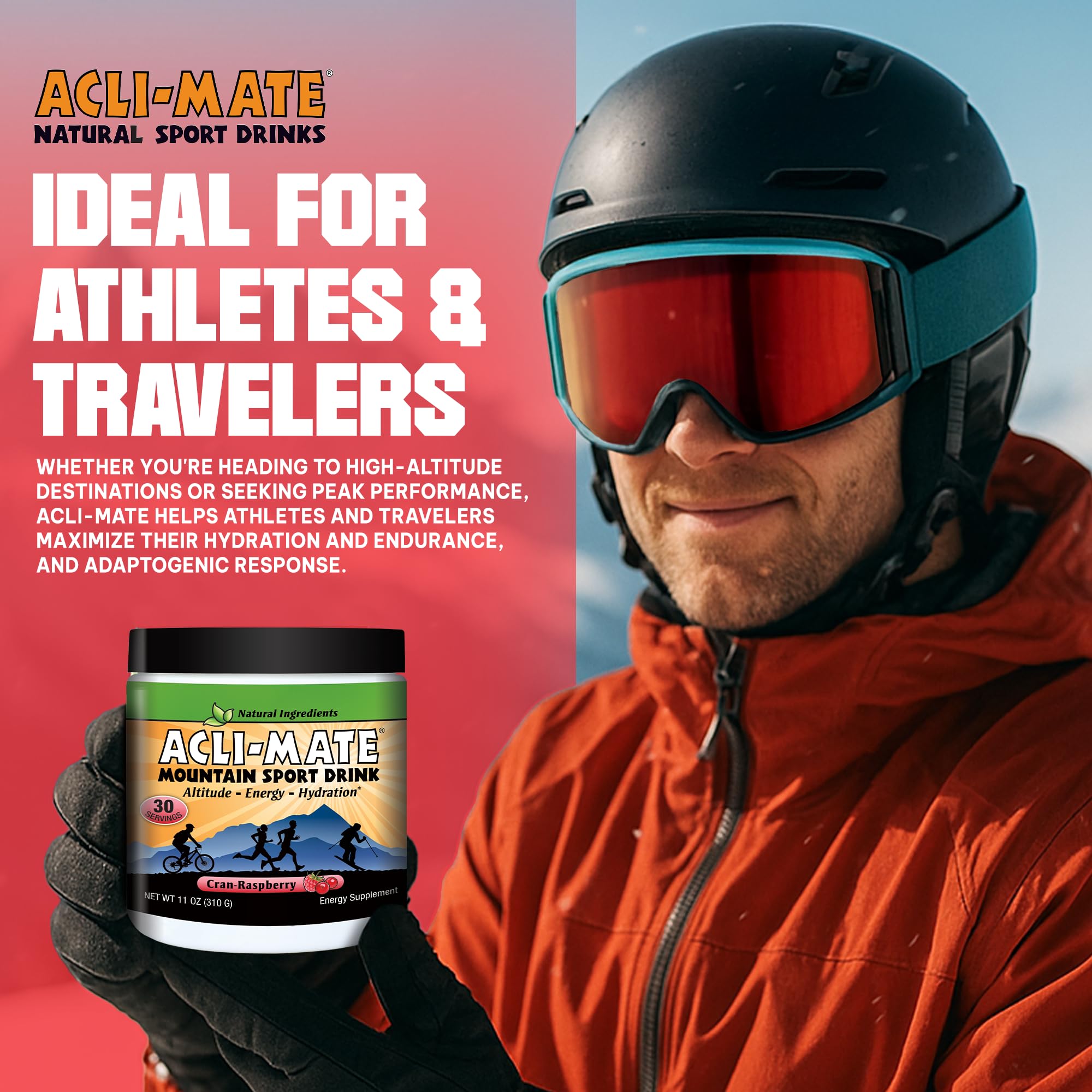 Uso exterior para correr, senderismo y viajes con Acli-Mate.