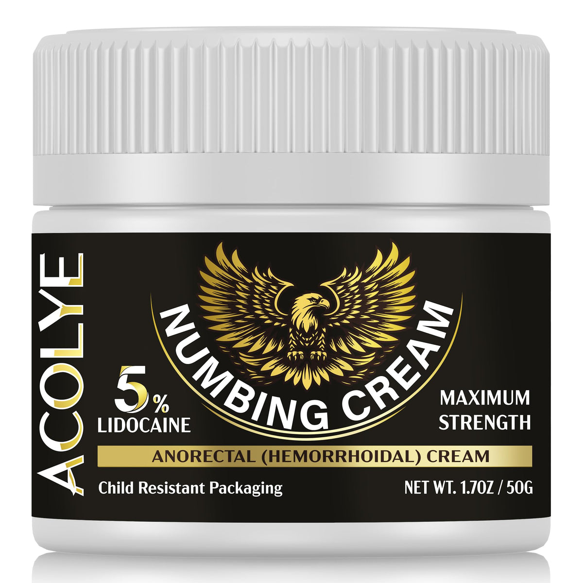Acolye crema adormecedora 50 g, botella lista para alivio localizado.