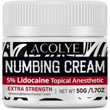 Crema anestésica Acolye 5x acción para alivio rápido de molestias locales.