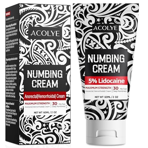 Acolye Crema Numbing 5x en tubo para adormecimiento localizado de molestias menores.