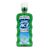 ACT enjuague bucal anticaries con flúor en botella de menta