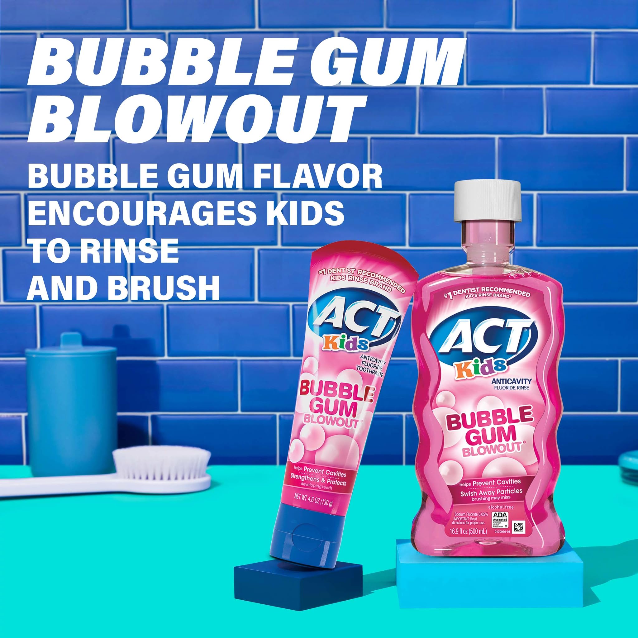 ACT Kids empaque de tres envases, ideal para familias.