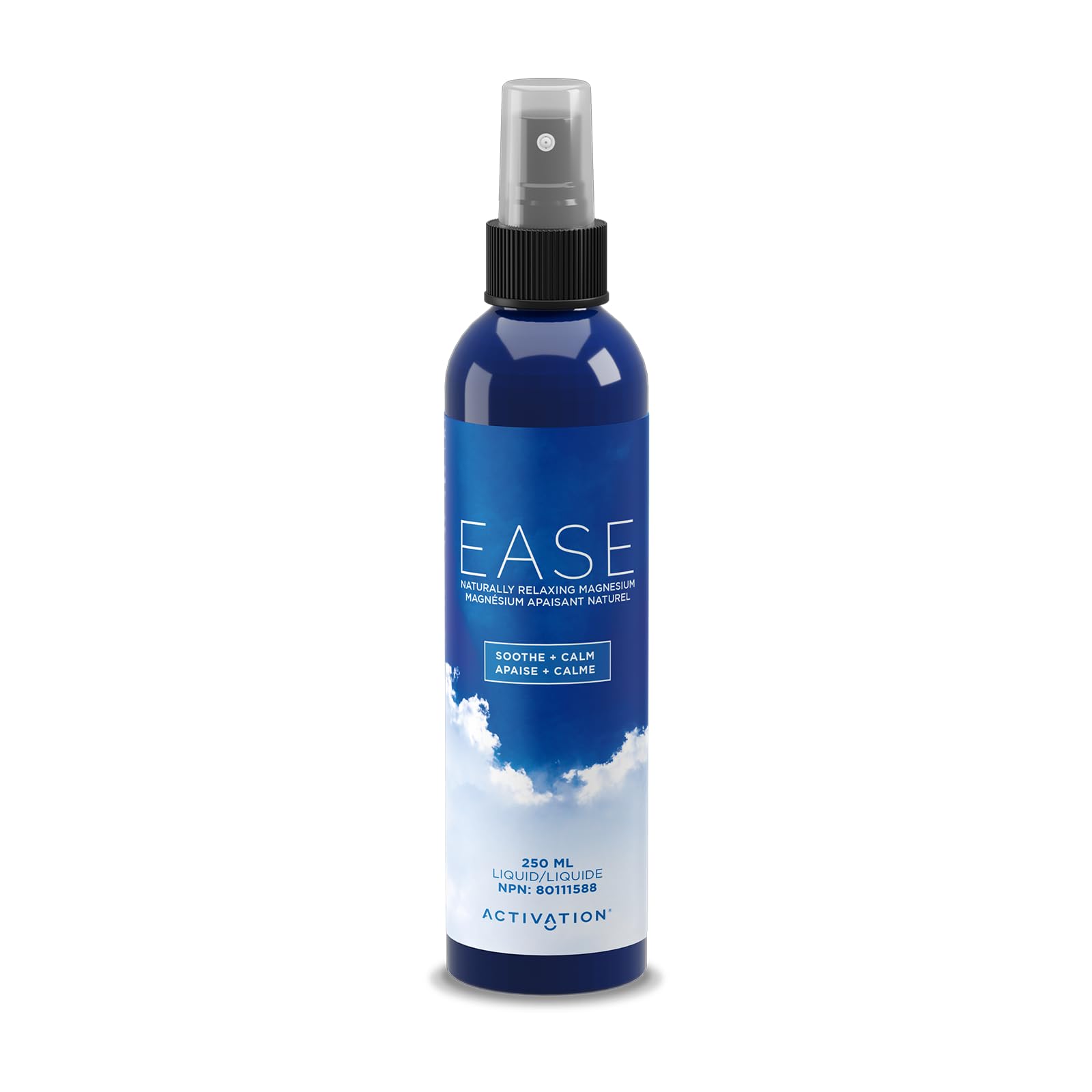 Activation Ease: botella de magnesio, pulverizador listo para uso rápido en la piel