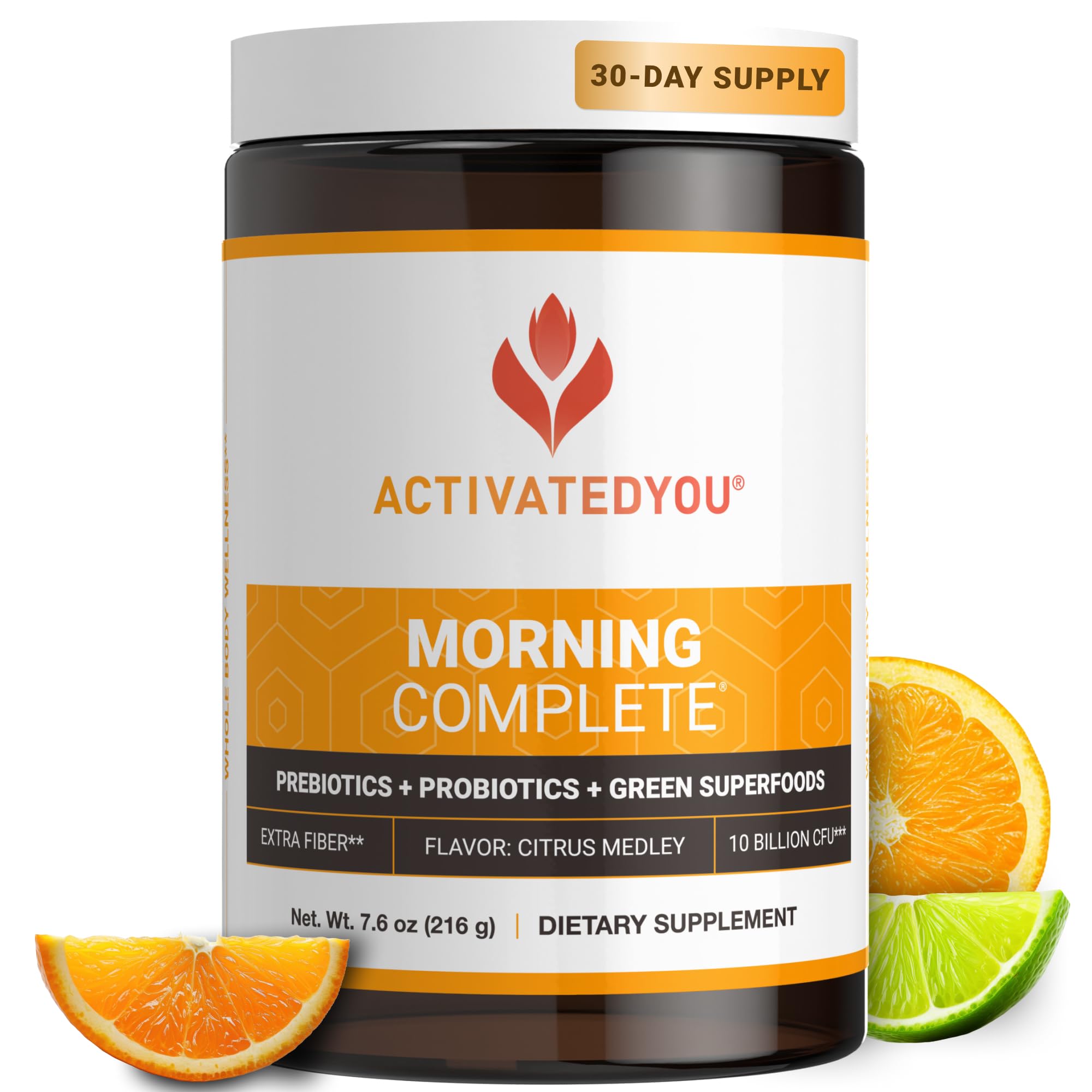 ACTIVATEDYOU Morning Complete: botella vertiendo, inicio de día con energía sostenida