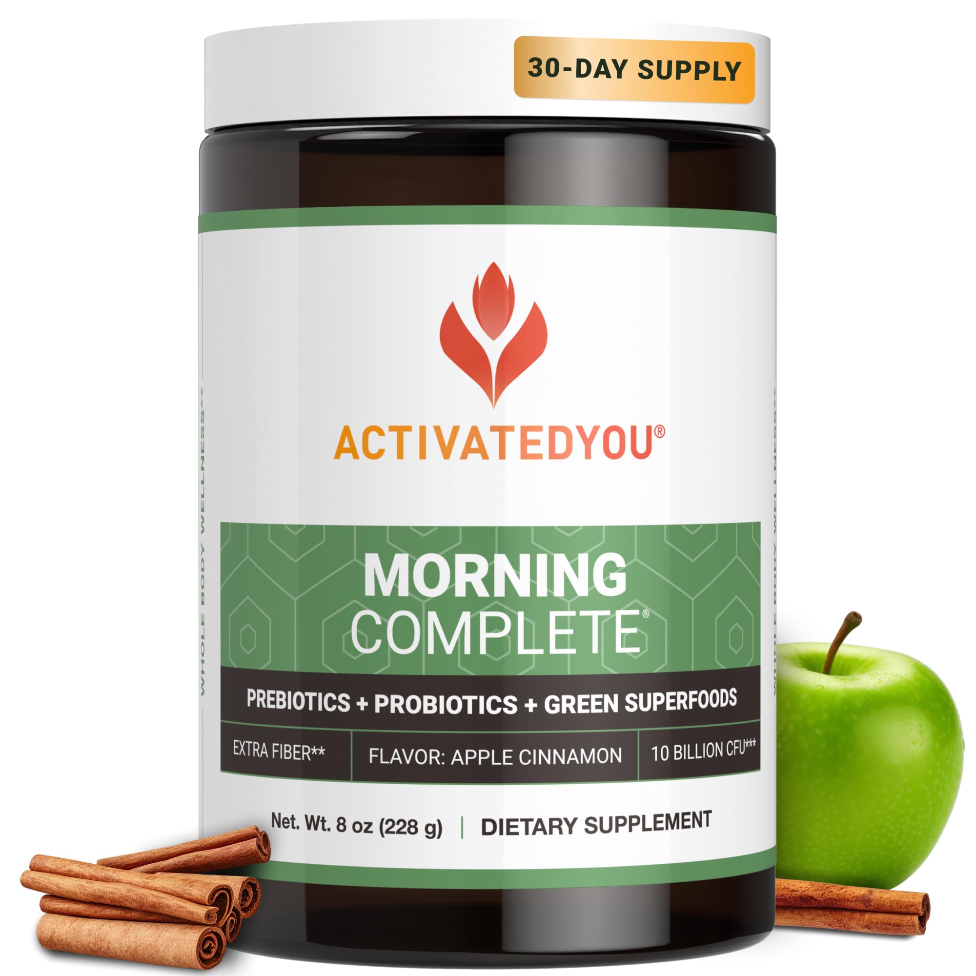 ActivatedYou Morning Complete, envase original para apoyar digestión y energía diaria