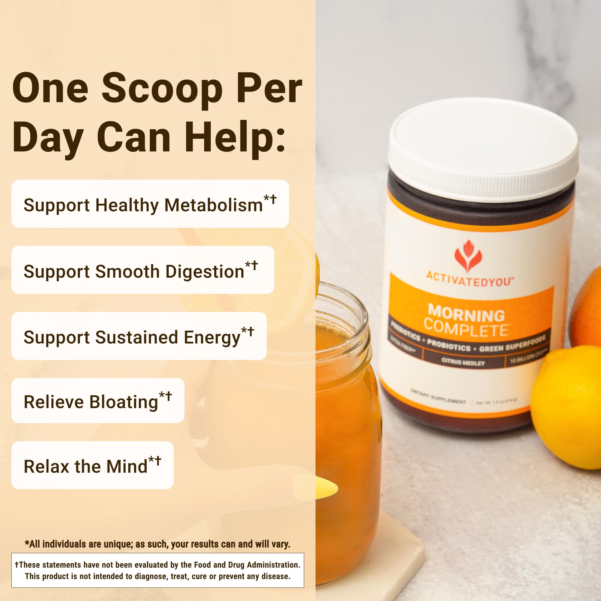 ACTIVATEDYOU Morning Complete: ingredientes frescos, base nutritiva para el día