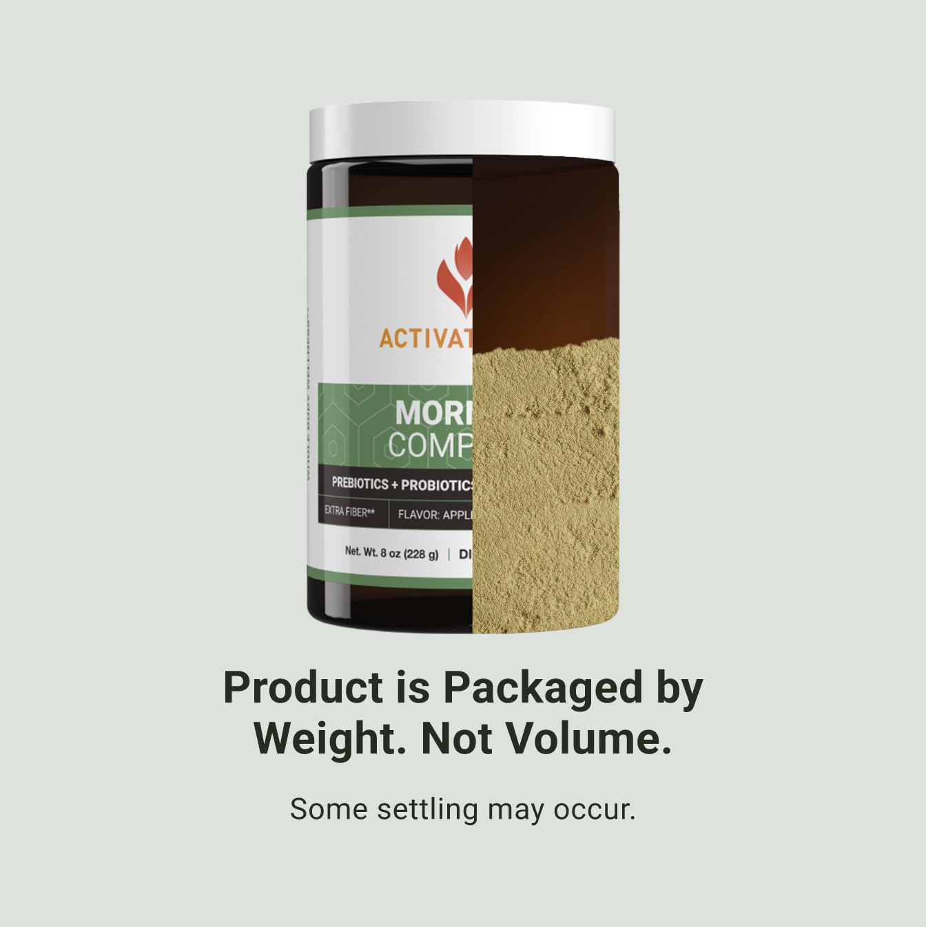 ActivatedYou Morning Complete, ingredientes verdes visibles para nutrición diaria