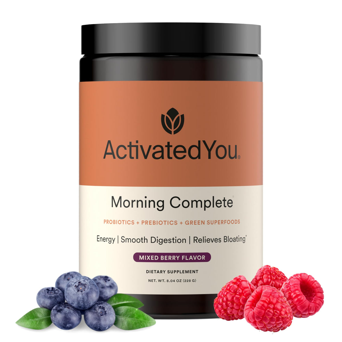 ActivatedYou Morning Complete: polvo en lata para energía diaria y bienestar digestivo