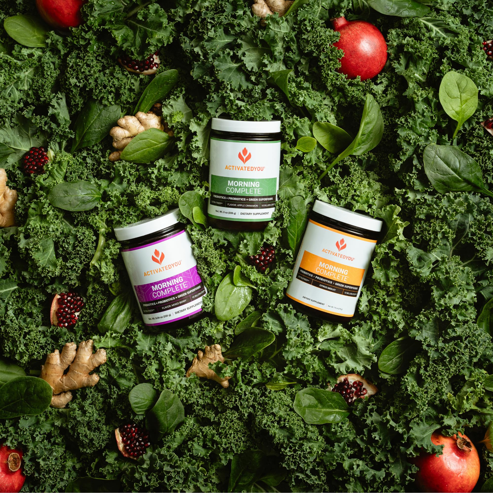 ActivatedYou Morning Complete, prebióticos y probióticos para apoyar microbiota intestinal
