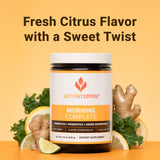 ACTIVATEDYOU Morning Complete: vaso con agua cítrica, sabor refrescante