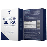 Active H2 Ultra vaso con agua hidrogenada para uso diario.