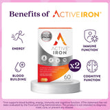 ACTIVEIRON cápsula tomada con agua para rutina diaria conveniente