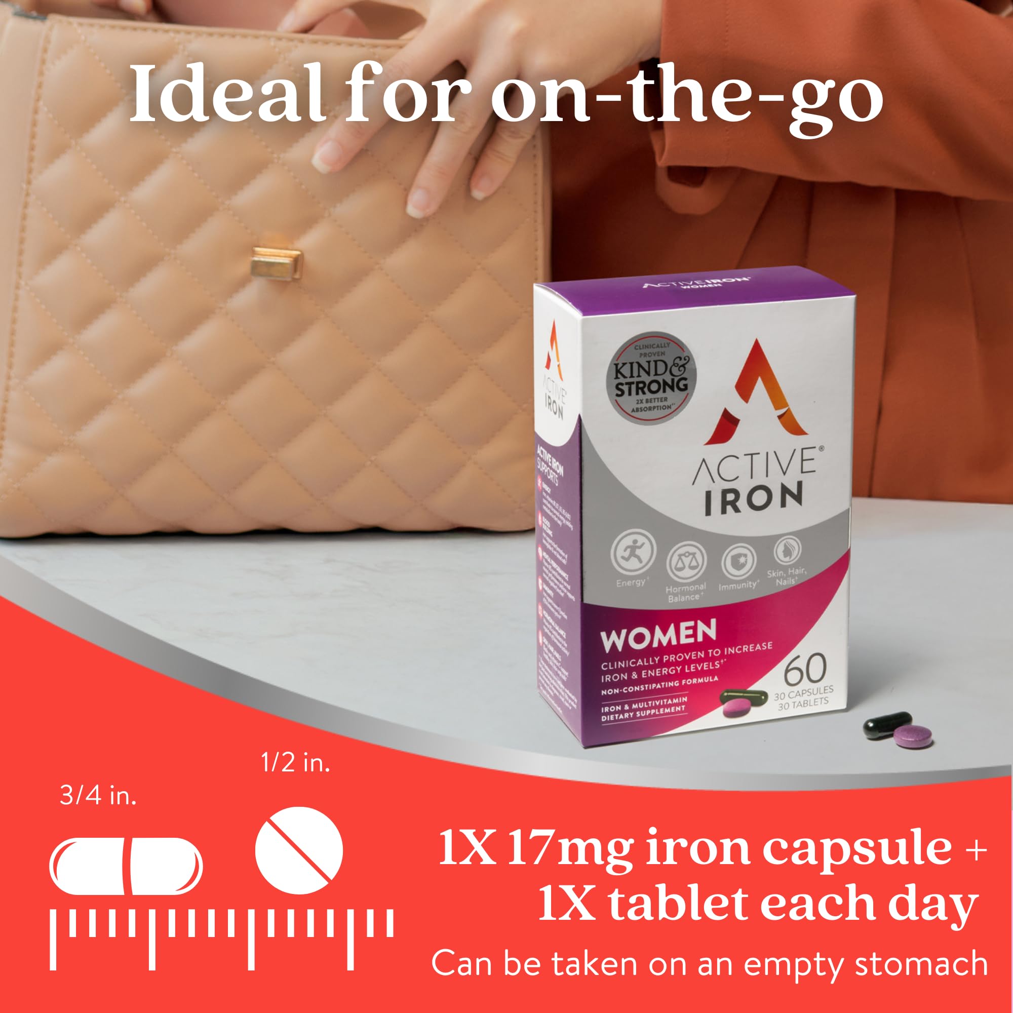 Active Iron: apoyo a etapas femeninas, como menstruación o posparto.