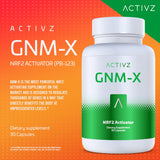 Capsula close-up de Activz GNM-X para ver la textura y calidad.