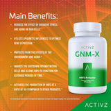 Empaque sostenible de Activz GNM-X protege el contenido.