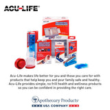 Acu-Life organizador de viaje para pastillas, compacto y ligero