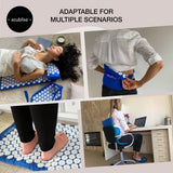Almohada de Acubliss con 2142 puntas para aliviar tensión en cuello y espalda.