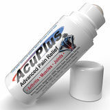AcuPlus Roll-On sobre la botella para alivio rápido sin desorden.