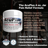 AcuPlus aplicacion rapida crema topica para dolor muscular.