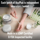 AcuPlus fabricado en EE.UU. garantiza calidad y seguridad.