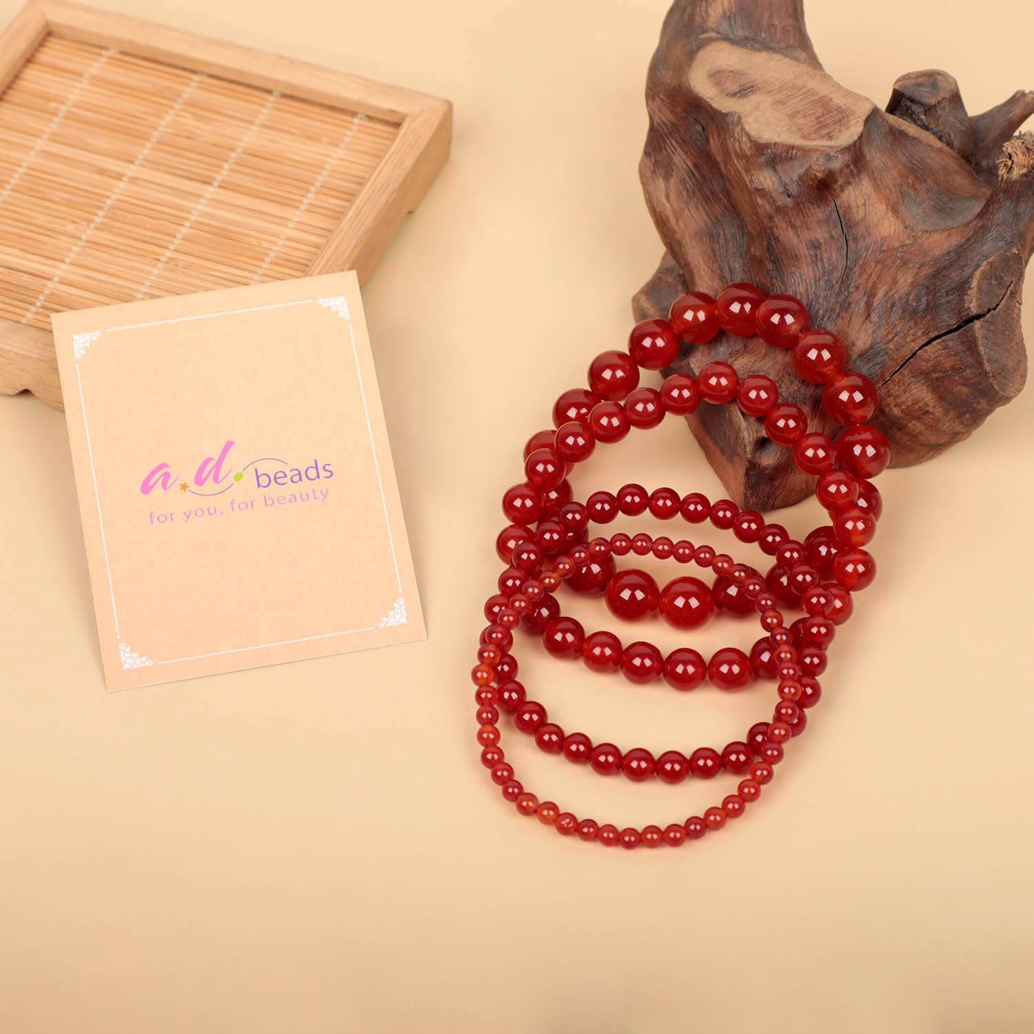 Diseño unisex de AD Beads para pulsera de piedras naturales 6 mm.