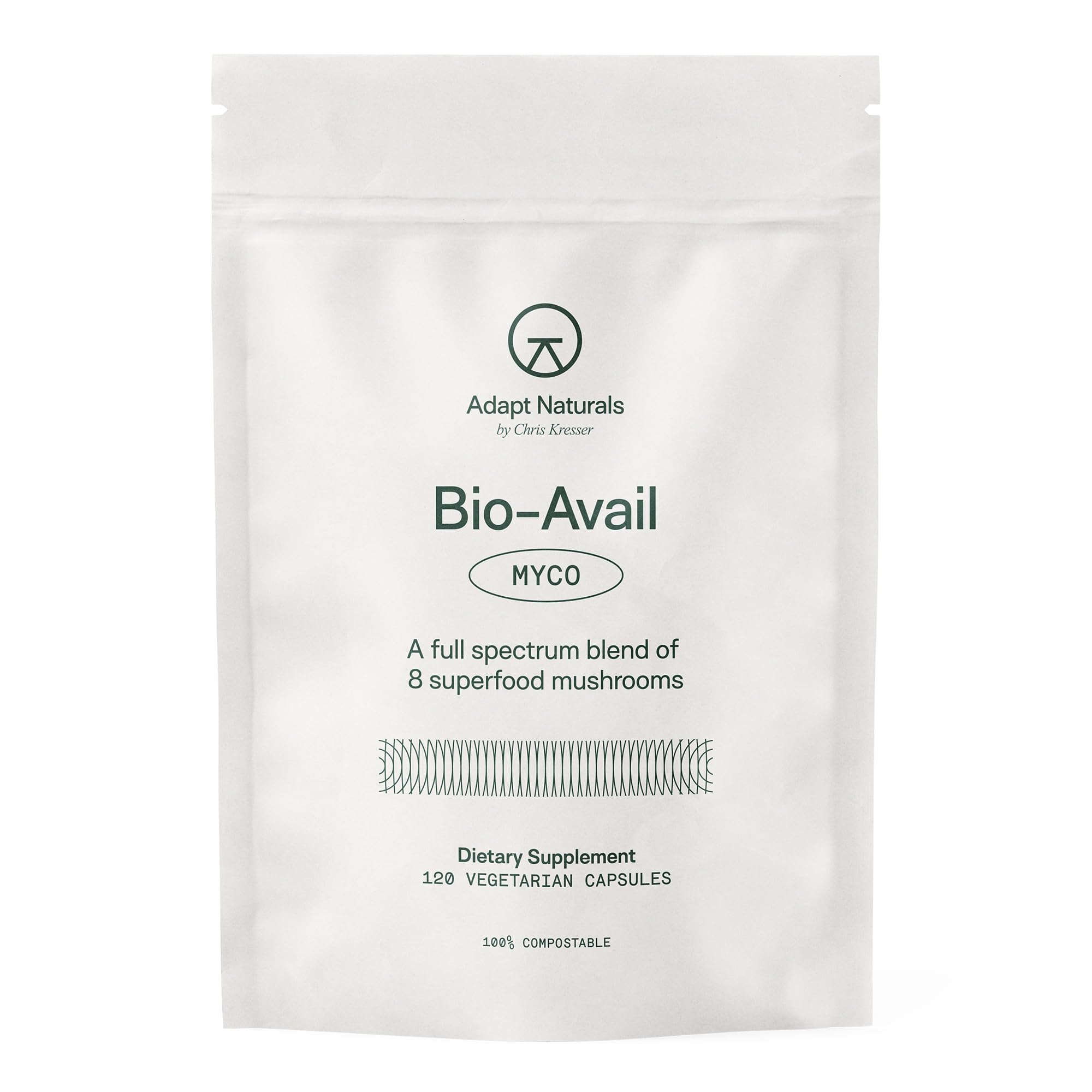 Adapt Naturals Bio-Avail Myco, bote de cápsulas para uso diario