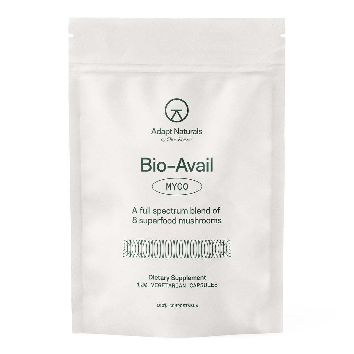 Adapt Naturals Bio-Avail Myco, bote de cápsulas para uso diario