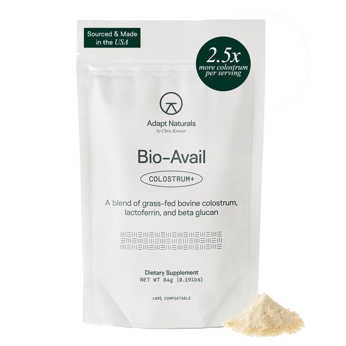 Adapt Naturals Colostro Bovino - botella: posible apoyo digestivo diario