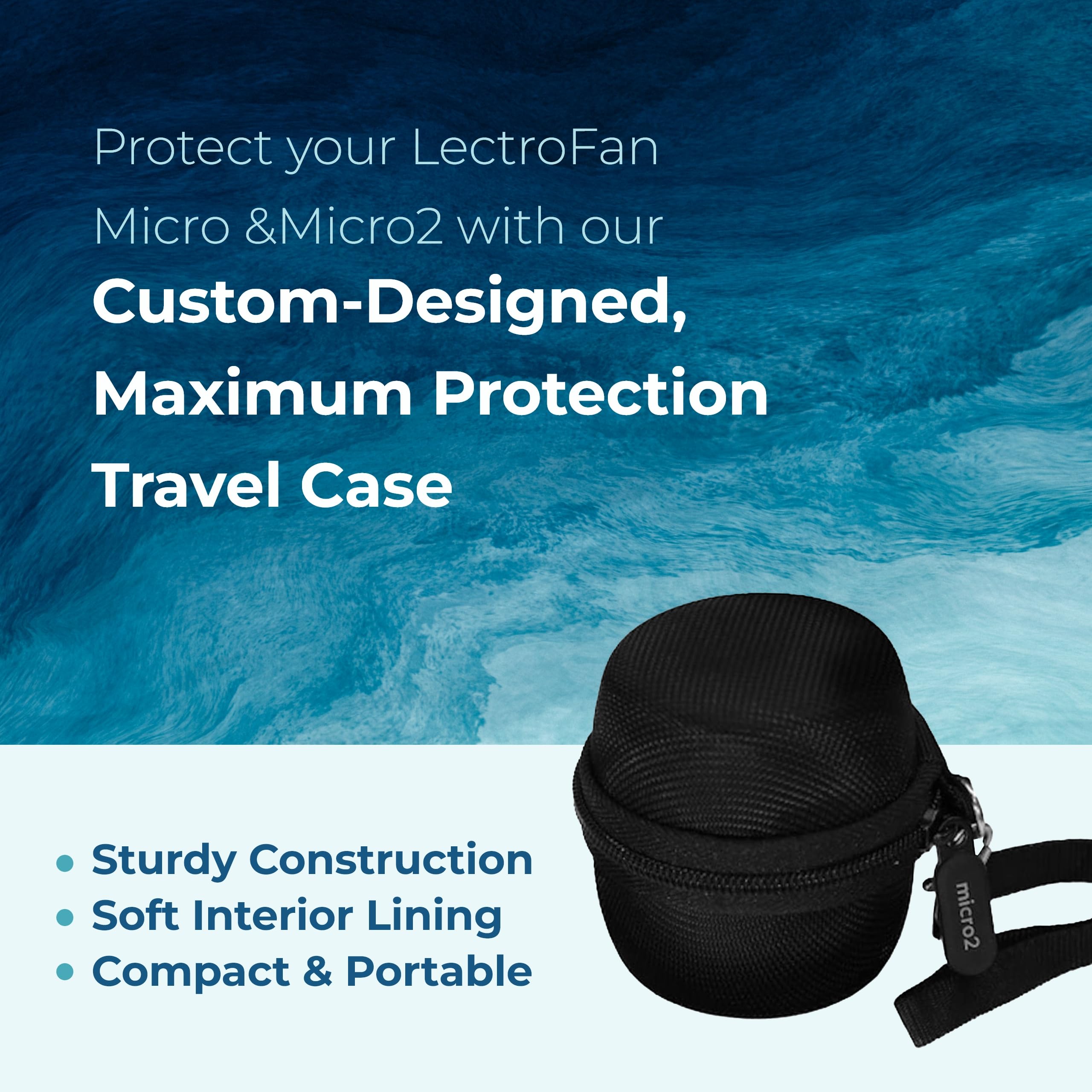 Estuche Adaptive con bolsillo para cargador de LectroFan Micro