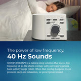 Adaptive Sound Technologies Gamma luz terapia: iluminación suave que acompaña la relajación.
