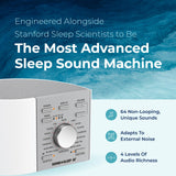 Adaptive Sound Technologies Sound + Sleep SE controles táctiles para ajustar sonido sin interrupciones.