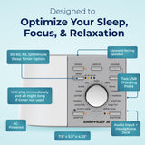 Adaptive Sound Technologies Sound + Sleep SE temporizador para descanso.