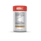 Botella de Addall Focus frente, ideal para energía suave durante el día.