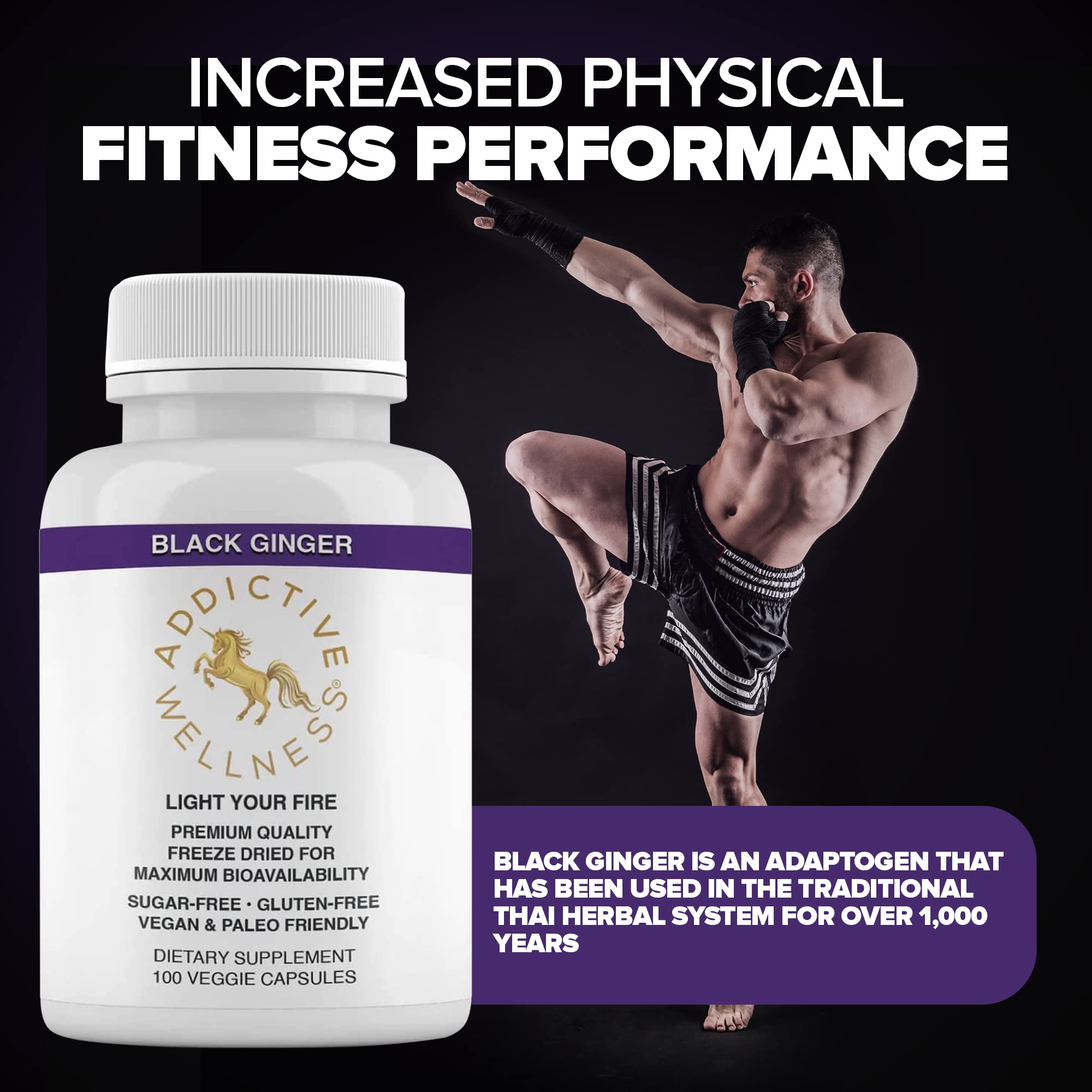 Addictive Wellness Black Ginger Extracto imagen: color profundo y aroma suave.
