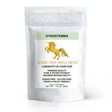 Polvo de extracto de Gynostemma de Addictive Wellness, ideal para energía sostenida en bebidas.
