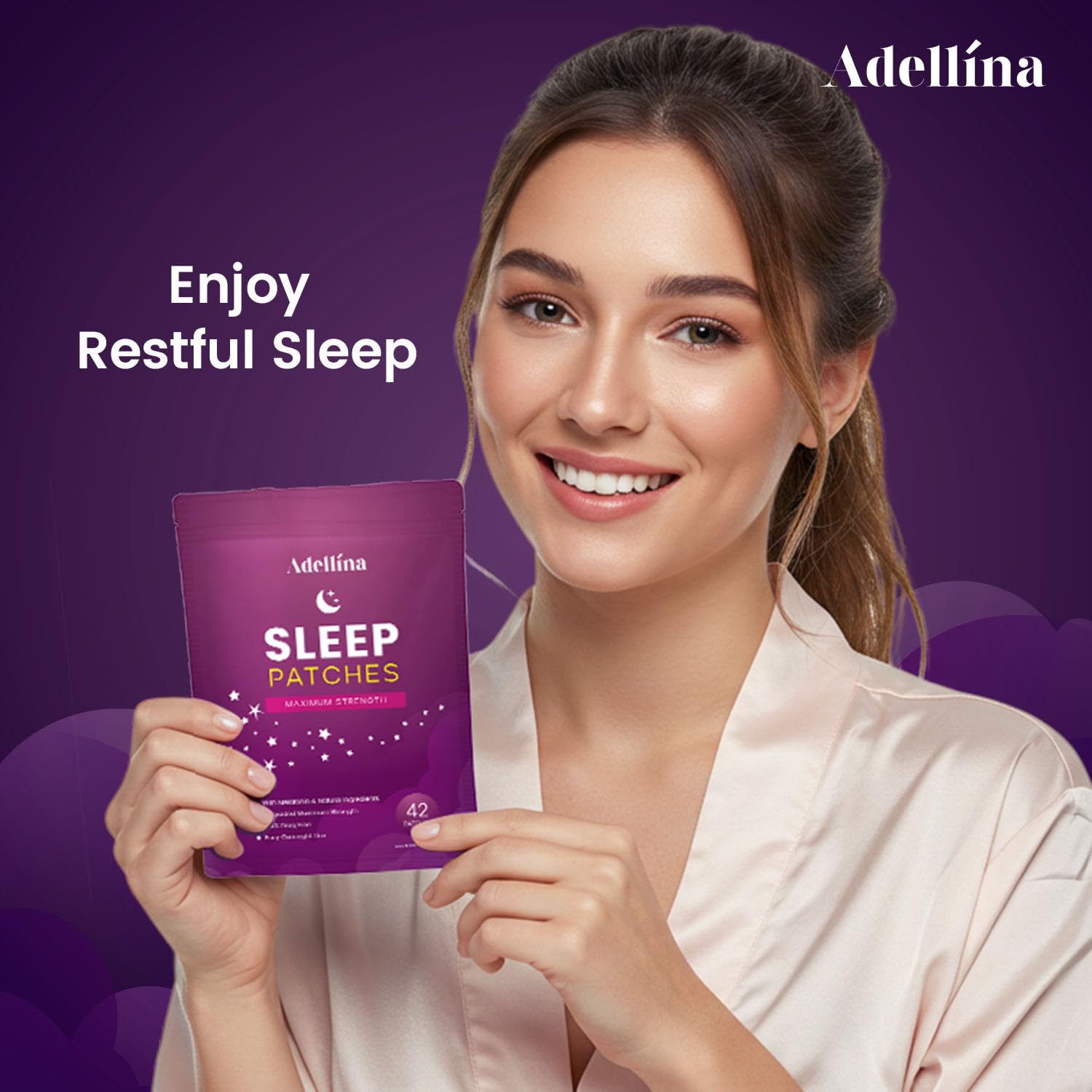 Parches Adellina acompañan una noche tranquila para dormir mejor.