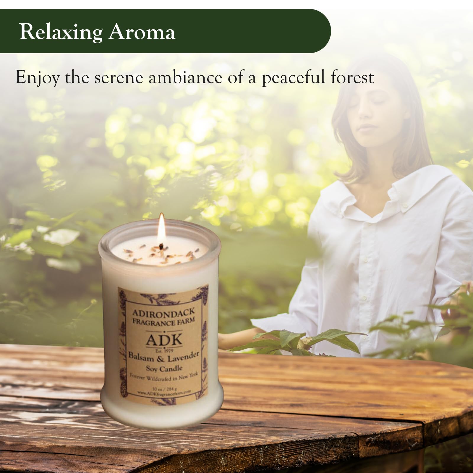 ADK Balsam y Lavanda aroma lavanda calmante para relajación nocturna