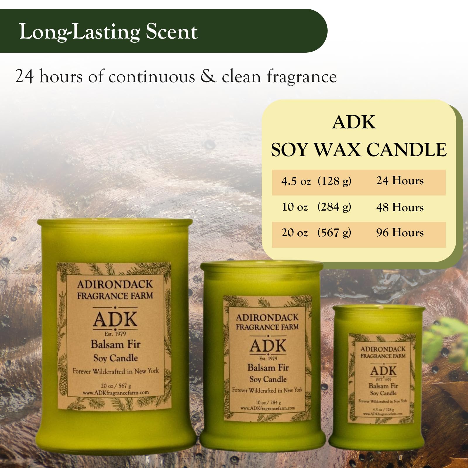 Vela ADK en sala de estar, crea ambiente cálido y acogedor.