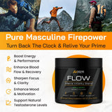 Adonis Vitality Flow: ingredientes clave como citrulina para energía y resistencia.