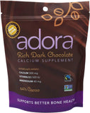 Disco de chocolate oscuro Adora Calcium para aportar calcio diario.