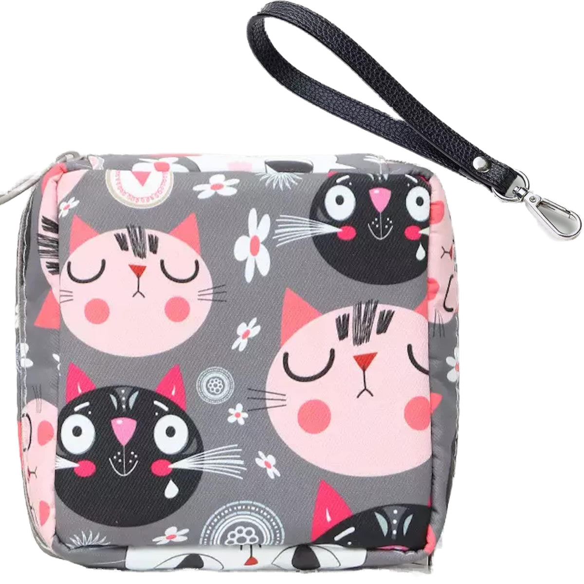 Adorable Pink Peri bolsa-almacenamiento con cremallera para artículos íntimos, seguro y ordenado