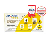 Advagen Prebio fibra soluble, mezcla rápida en agua para consumo diario.
