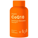 Advanced Bionetix CoQ10, botella de cápsulas para energía diaria.