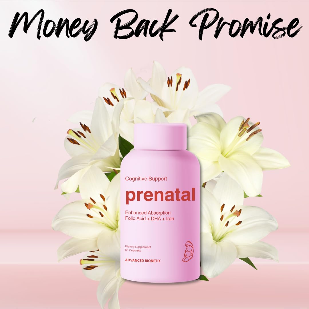 Advanced Bionetix Prenatal sin azúcares ni aditivos artificiales