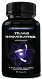 Advanced Bionetix Resveratrol – botella, posible apoyo a la salud cardiovascular.