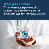 Advanced Bionutritionals Vision Formula: ingredientes clave como luteína y zeaxantina para la visión.