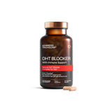 Advanced Trichology DHT Blocker en botella, posible apoyo diario al cuidado capilar.