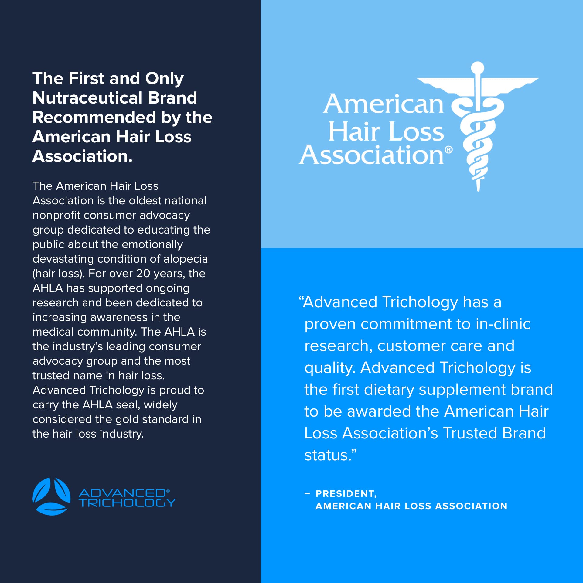 Advanced Trichology DHT Blocker: cápsulas con ingredientes naturales para apoyo capilar.