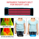 ADVARAYS cinturon-ergonomico-terapia-luz: uso en espalda para relajación muscular.