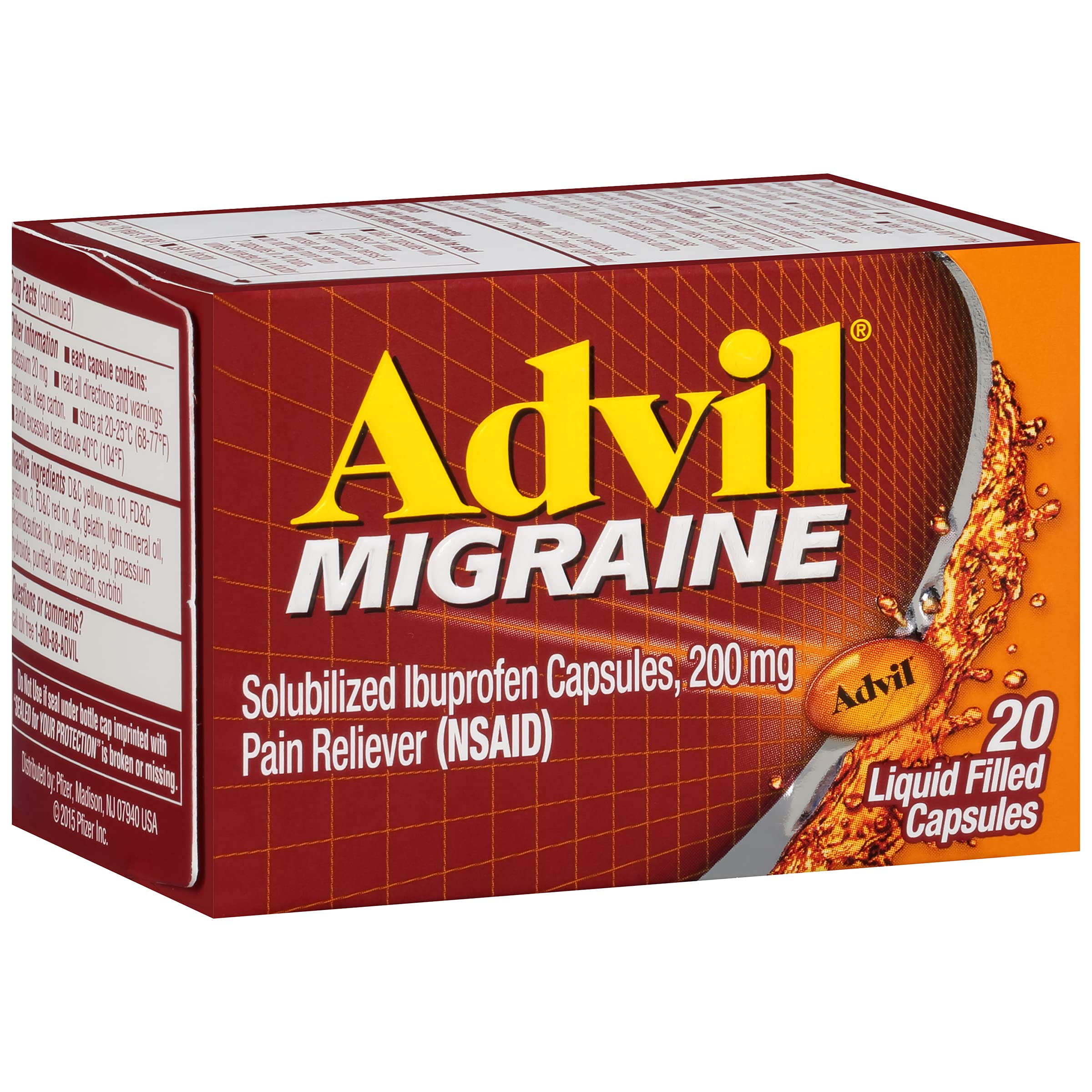 Advil 200 mg, dosis rápida para fiebre leve y malestar